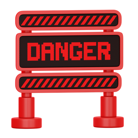 Barrière de danger  3D Icon