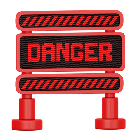 Barrière de danger  3D Icon