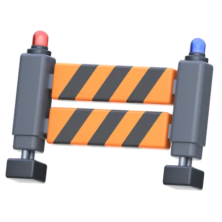 Barrière de police  3D Icon