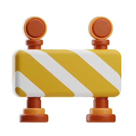 Barrière de travail  3D Icon