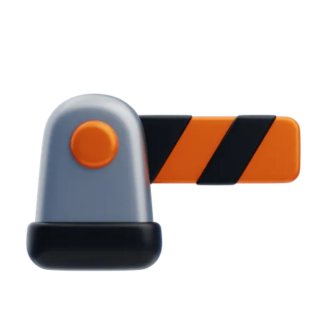 Barrière routière  3D Icon