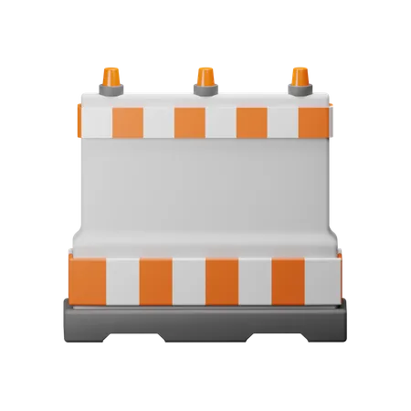 Barrière routière  3D Icon