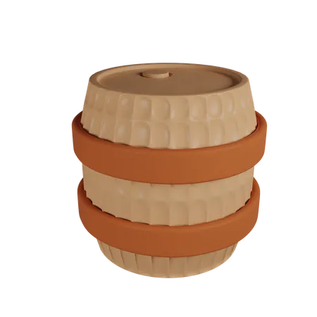 Barril  3D Icon