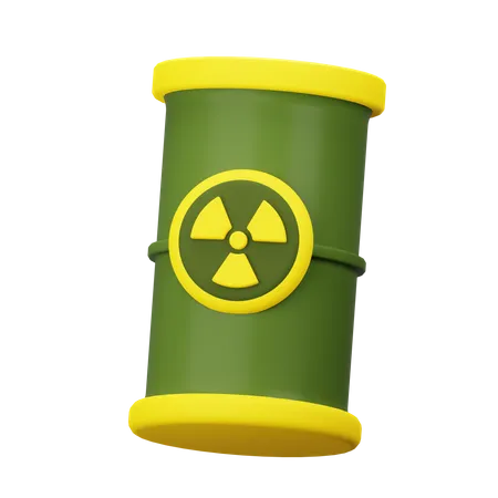 Barril de basura nuclear  3D Icon