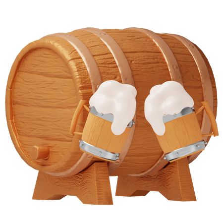 Barril de cerveja  3D Icon