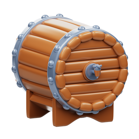 Barril de cerveja  3D Icon