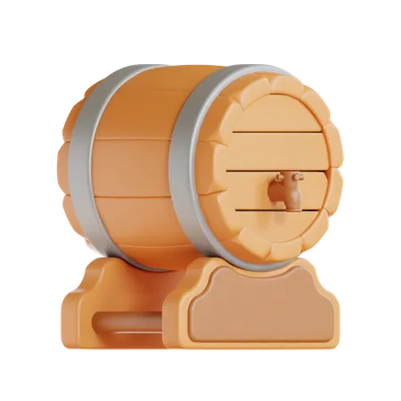 Barril de cerveja  3D Icon