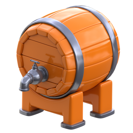 Barril de cerveza  3D Icon