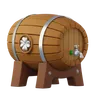 barril de cerveza de madera