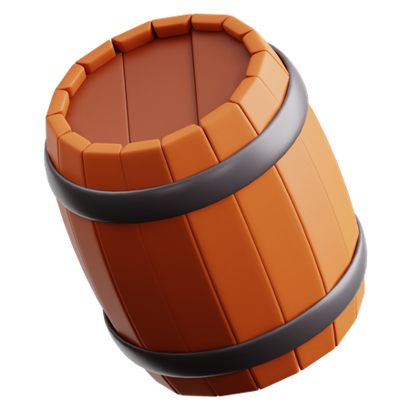 Barril de cerveza de madera  3D Icon