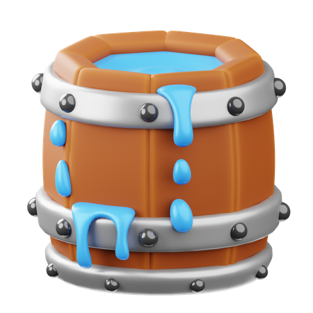 Barril de chuva  3D Icon