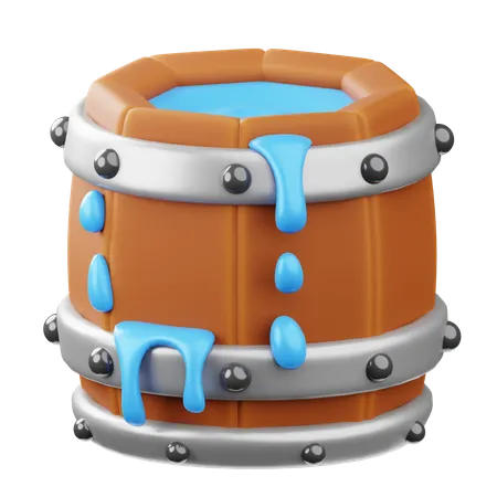 Barril de chuva  3D Icon