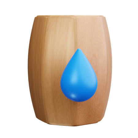 Barril de chuva  3D Icon