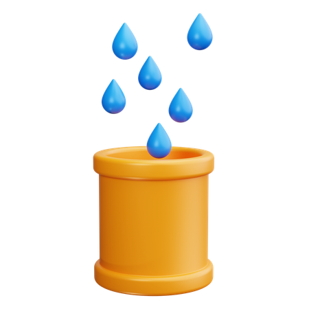 Barril de chuva  3D Icon