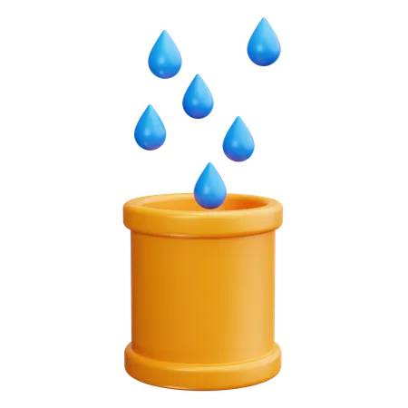 Barril de chuva  3D Icon