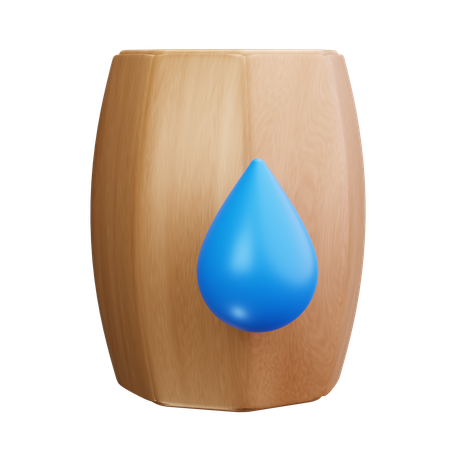 Barril de lluvia  3D Icon