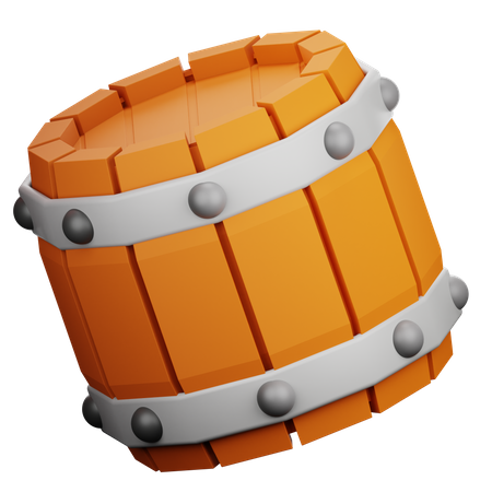 Barril de madera  3D Icon