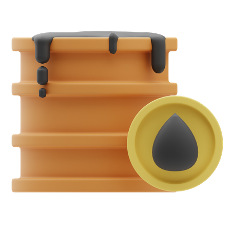 Barril de petróleo  3D Icon