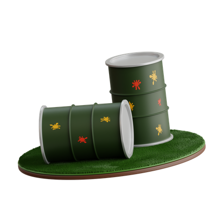 Barril de petróleo  3D Icon