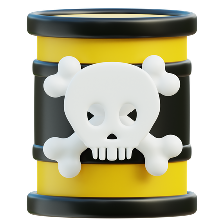 Barril de produtos químicos perigosos  3D Icon
