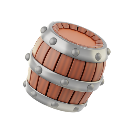 Barril de vinho  3D Icon