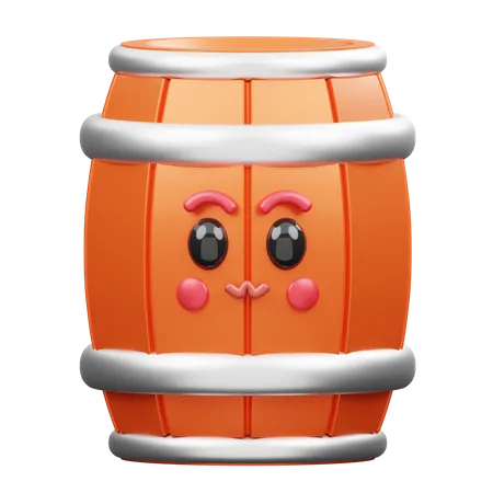 Barril de vinho  3D Emoji