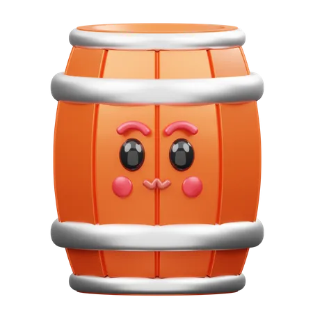 Barril de vino  3D Emoji