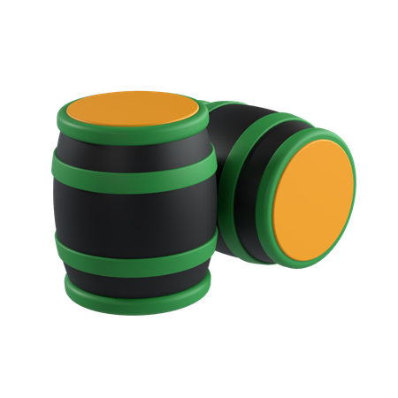 Estoque de barril  3D Icon