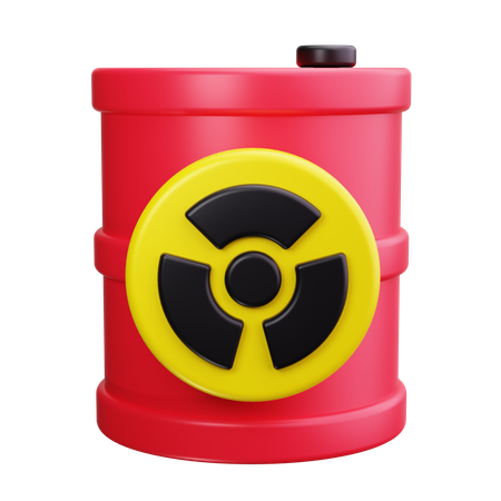 Barril radiactivo  3D Icon