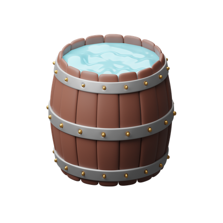 Barris de madeira  3D Icon