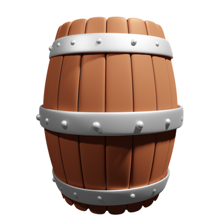 Barris de madeira  3D Icon