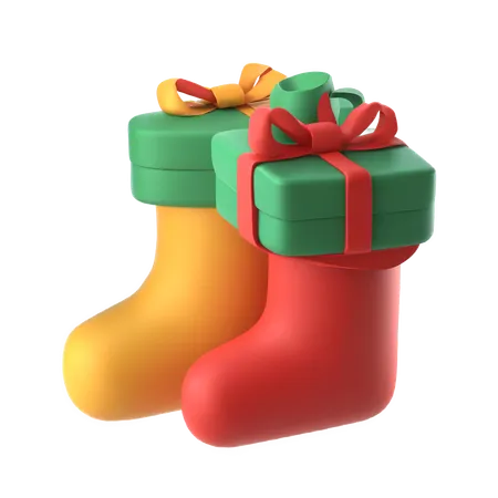 Les chaussettes de Noël  3D Icon