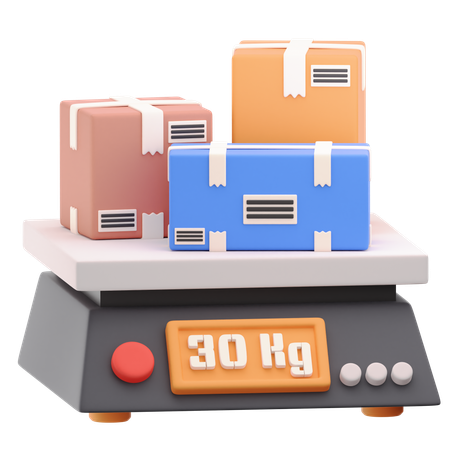 Escala de peso  3D Icon