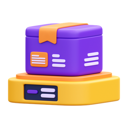 Báscula de peso del paquete  3D Icon