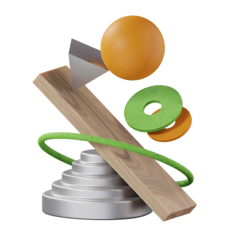 Bascule Abstract Shape  3D Icon