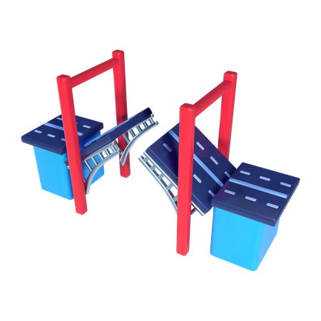 Bascule Bridge  3D Icon