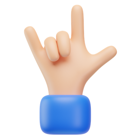 Geste de la main à bascule  3D Icon