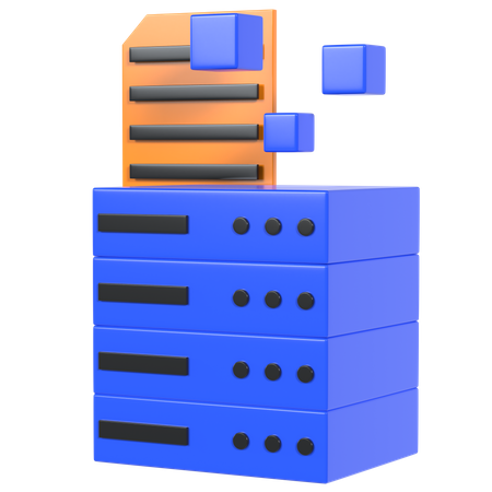 Base de datos  3D Illustration