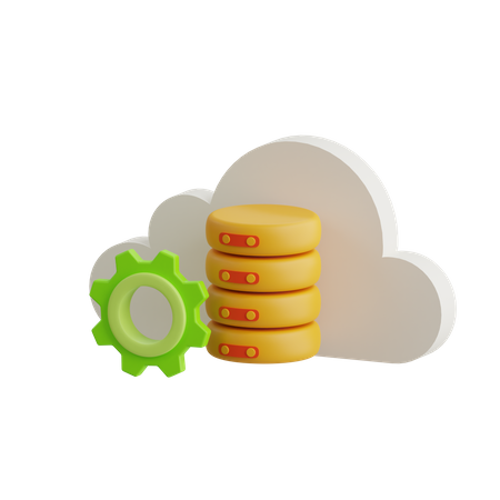 Base de datos en la nube  3D Icon