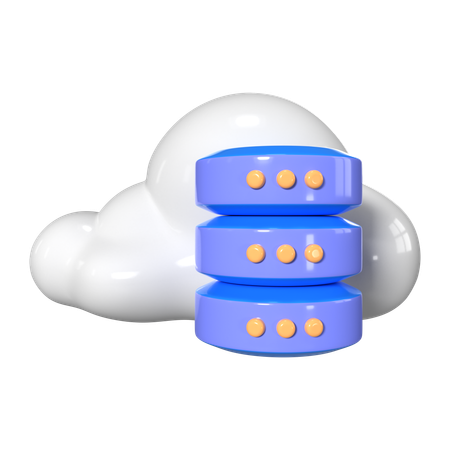 Base de datos en la nube  3D Icon