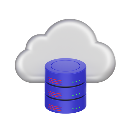 Base de datos en la nube  3D Icon