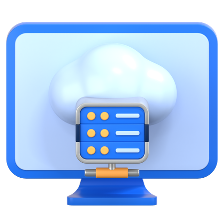 Base de datos en la nube  3D Icon