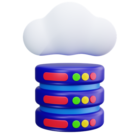Base de datos en la nube  3D Icon