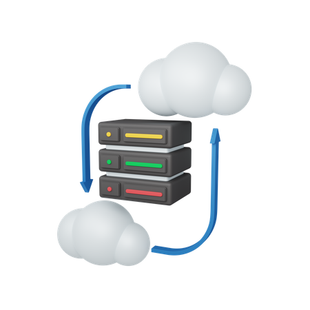 Base de datos en la nube  3D Icon