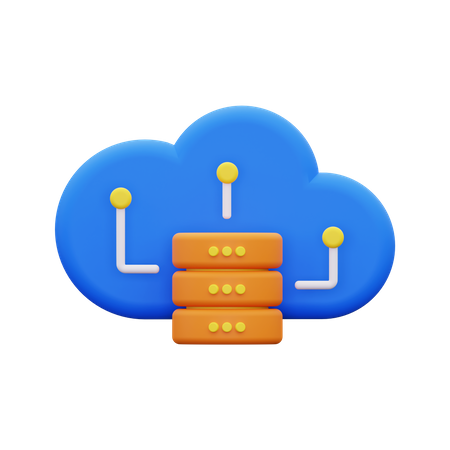 Base de datos en la nube  3D Icon