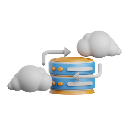 Base de datos en la nube  3D Icon