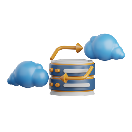 Base de datos en la nube  3D Icon