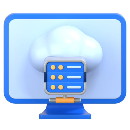 Base de datos en la nube  3D Icon