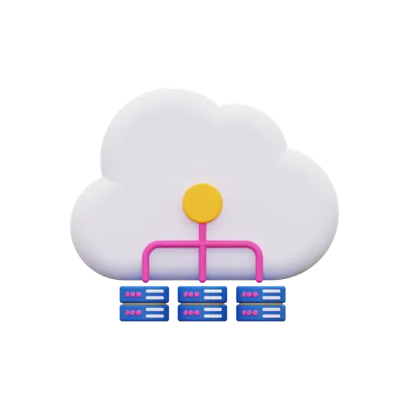 Base de datos en la nube  3D Icon