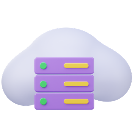 Base de datos en la nube  3D Icon